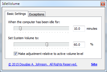 IdleVolume Screen Shot